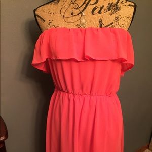 Peach dress